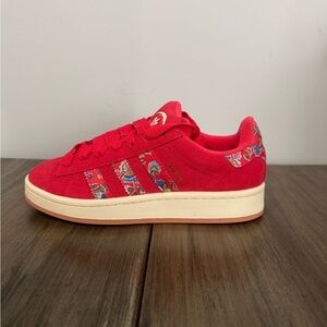 ADIDAS CAMPUS 00s LIBERTY LONDON SEMI LUCID RED WOMEN SHOES